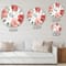 Designart 'Country Flower Snowflakes I Traditional Wall Clock